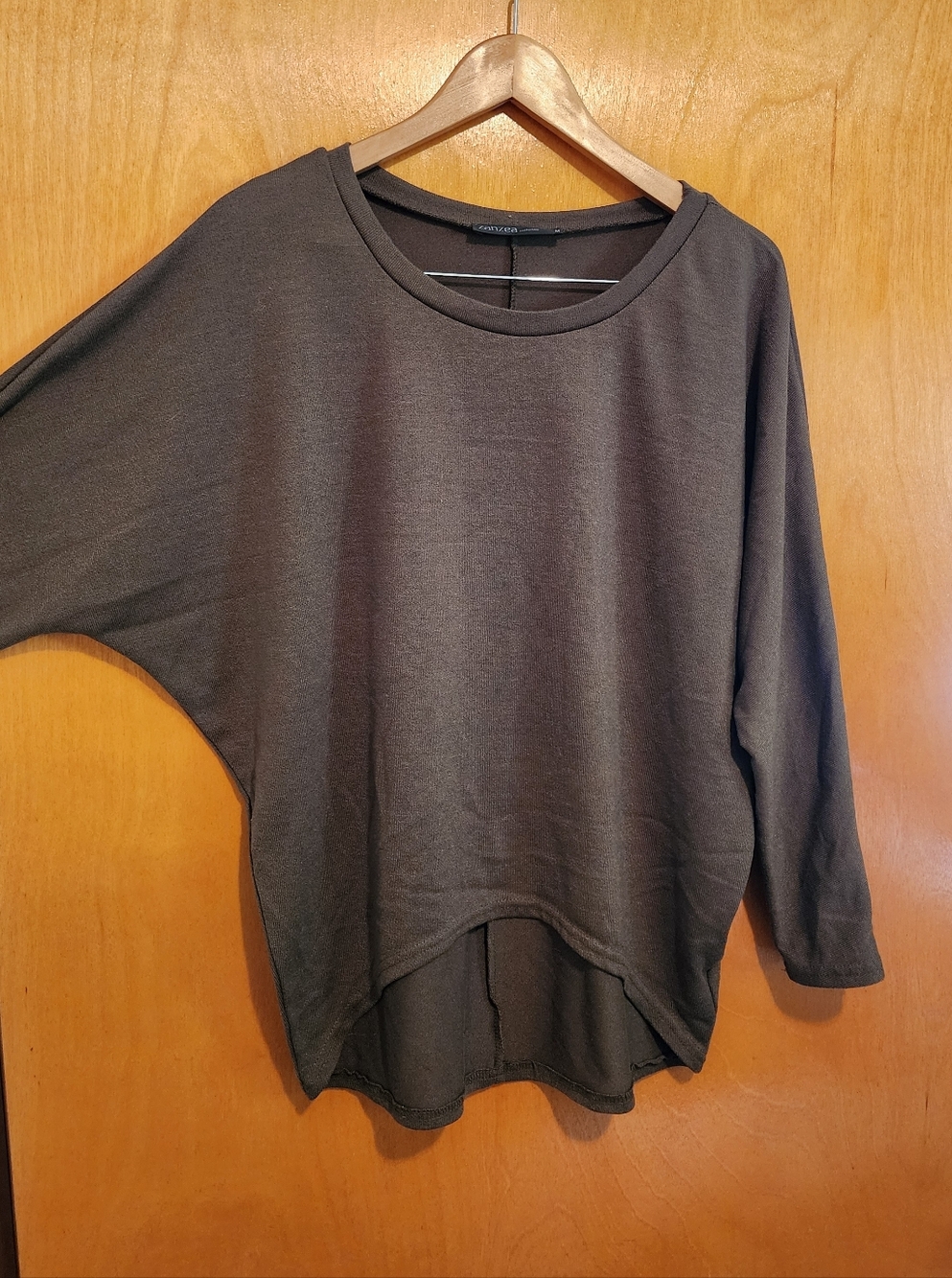 Zanzea Collection Olive Green Oversized Slouchy Top